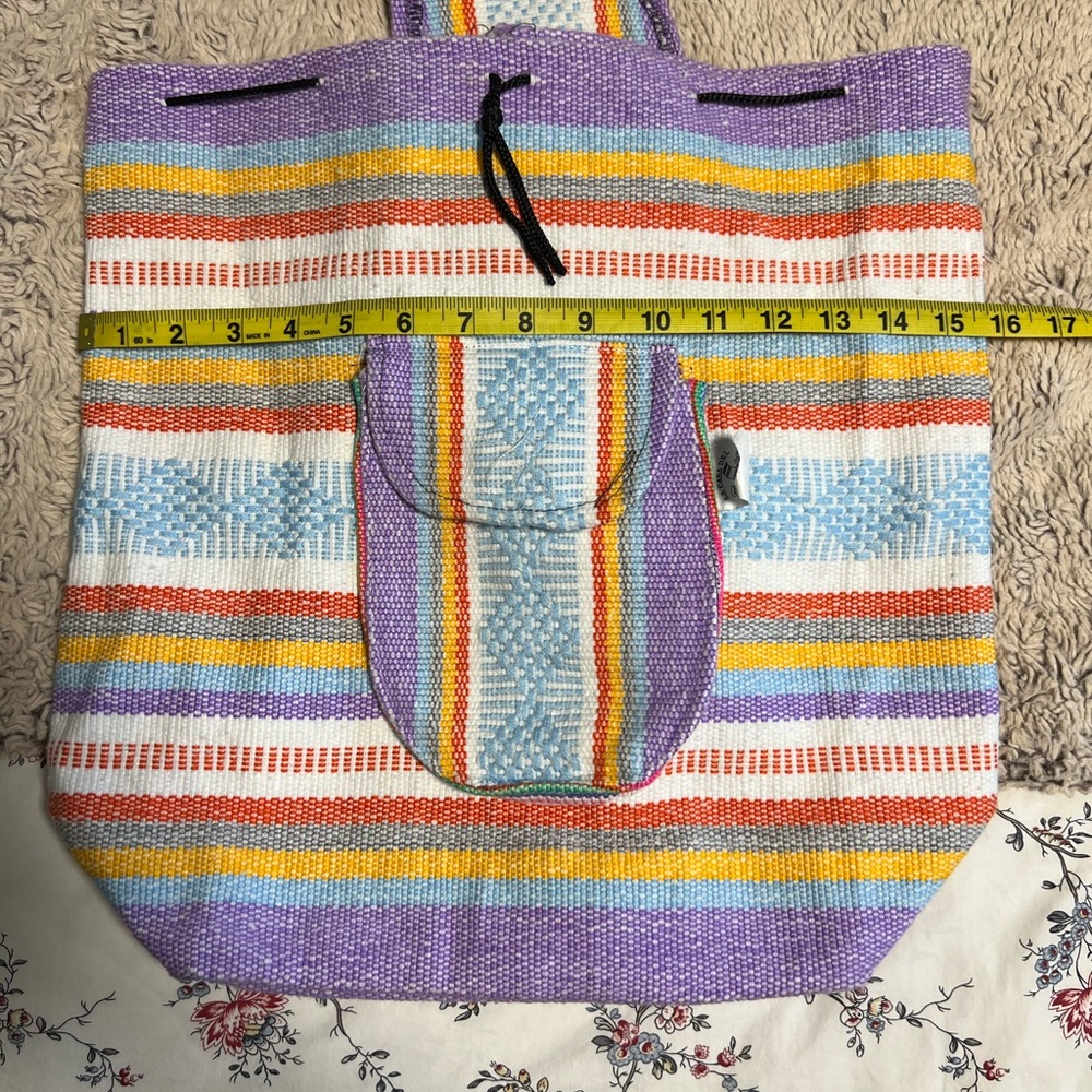 Multicolor Sarape Backpack - Picture 4 of 8